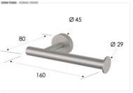 Держатель туалетной бумаги Remer INOX SSXI61, нержавеющая сталь матовая — изображение 2