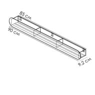 ����� FLOW Round Mono 900�92�90 ���������, 3 ������, ������ Fl-ro-m90-�