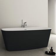 Ванна акриловая Ideal Standard Lux DEA 1700х750х610 отдельностоящая, с обвязкой, черная K8720V3