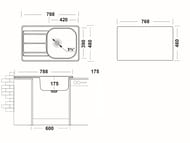 ����� ������� Ukinox ������ 780�480 ������� ����.�����, ���� 3 1/2, 0,6��, ����. SPM788.480 -GT6K 1R