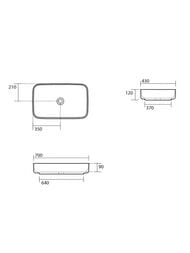 �������� ��������� Kerasan Tribeca 460231 700�430�120 ��� ��������� ��� ���������, ������ �������
