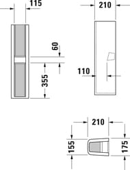 Пьедестал DURAVIT ME by Starck 175 мм 0858390000