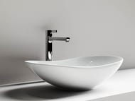 Раковина накладная Ceramicanova Element 615х360х155 овальная, без перелива, белый CN6015