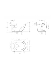 ������ ��������� BelBagno UNO (360x482x360) � �������� ���� � ���������� BB3105CHR-BS/SC