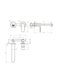 Смеситель Aquatek AQ1913CR АЛЬФА для раковины настенный (внешняя и скрытая часть) — изображение 4
