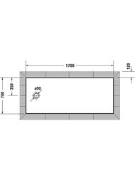 ������ ��������� Duravit Tempano 1700�700�50 720210000000000