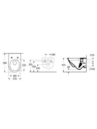 Унитаз подвесной Villeroy & Boch Subway 3.0 4670 TS 01 (370х560х360) TwistFlush с сиденьем микролифт