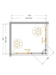 ������� ������ CEZARES RELAX (900�1200�2000) RELAX-304-AH-2-120/90-C-CR ������ ����������/����