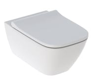 Инсталляция Geberit Duofix клавиша хром+Унитаз Smyle Square без ободка+Сиденье микрол. 500.300.21.S