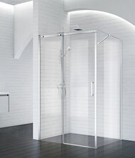 Душевой уголок BelBagno Acqua (1384-1414x985-1000x1950) AH-1-140/100-C-Cr стекло прозр/хром