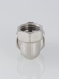 Американка угловая VALTEC  1/2" НВ латунь никелированная VTr.098.N.0004