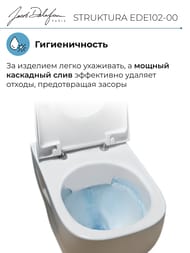 Унитаз подвесной Jacob Delafon STRUKTURA EDE102-00 (540х340) безободковый