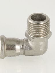 Пресс угольник VALTEC 22х3/4"Н, 90° нерж. сталь, VTi.953.I.002205