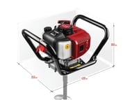 Мотобур (бензобур) ЗУБР МБ1-200 d=60-200 мм, 1800 Вт, 1 оператор
