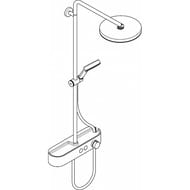 ������� ������� Hansgrohe Pulsify Showerpipe 260 1jet � ����������� ������ ������� 24220670