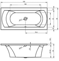 ����� ��������� RIHO LIMA 150�70 ��� ������������, �������������