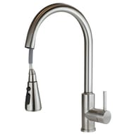 Смеситель для кухни ESKO TSS 519 с touch-сенсором, вытяжным R-изливом, матовый никель