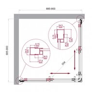   BelBagno LUCE-A-2 (9009001950) LUCE-A-2-90-C-Cr  / 