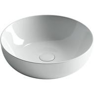 Раковина накладная Ceramicanova Element 420х420х130 круглая, без перелива, цвет: белый CN5024