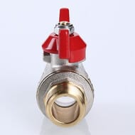 Кран шаровый 1/2"ВН VALTEC BASE красная бабочка VT.218.N.04