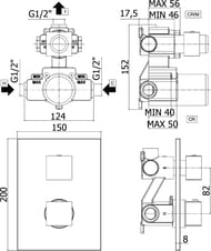 ��������� ��� ���� Paffoni Elle LEQ518CR/M ������������, ����������������, ����