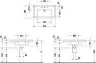���������� DURAVIT STARCK 3 850�485�225 ��������. ����., 3 ���.��� ���������, ������� 03048000301
