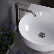 Раковина накладная BelBagno (410х410х130) круглая, без отверстия под смеситель, белая BB1315
