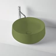Раковина накладная Kerasan F10 430х430х160 без отверстия под смеситель, зеленый матовый 460411