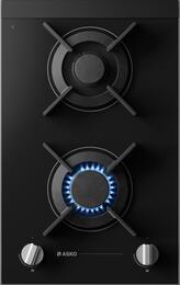 Газовая варочная панель ASKO HG8320BGB1 (330х48х522) 2 конфорки, черное стекло