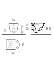 ������ ��������� GSI KUBE X (500�360�345) ������������,���� GeniusFlush, � ��������, ����� 9412FR511