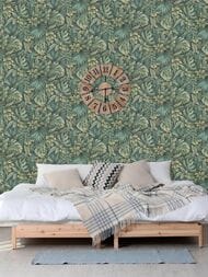 Обои виниловые на флизелине Marburg Botanica 33004 (1,06х10,05) листья, зеленые (рул.)