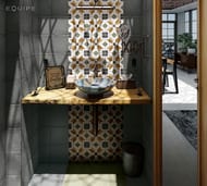 Керамогранитная плитка EQUIPE ART NOUVEAU Cypress Green (200х200) зеленая, 24396 (кв.м.)