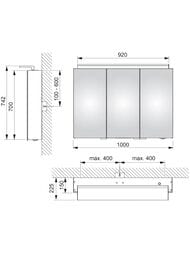 �������-���� Keuco Royal L1 1000�742�150 ���������, ������, �������, ����������� 13604171301