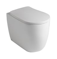 Сиденье для унитаза Kerasan Nolita SLIM 539201  быстросъемн., микролифт, белый /петли хром