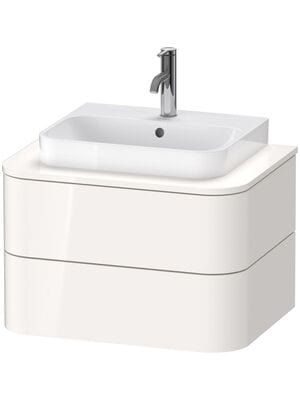 Тумба под раковину Duravit Happy D.2 Plus 650х408х480 2 ящика, белый глянец HP496002222