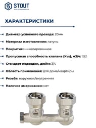    STOUT     3/4" SVH 0003 0020