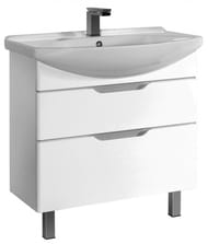 Тумба под умывальник Dreja Laguna Plus 85 (820х320х670) напольная, белая 99.0107