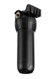Корпус ГЕЙЗЕР SL10 3/4" для горячей и холодной воды, черный пластик, латунные вставки, арт. 50547