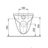 Унитаз подвесной TECE Basic 360х515х350 безободковый, с сиденьем soft-close и крышкой, белый 9700018