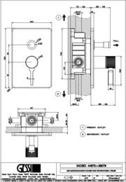 ��������� Gessi Inciso 58079.299 ��� �����/����, ������������, �� 2 ������, ������� �����, ������