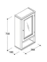 ���� � ����� Caprigo ������� 360 bianco light vintage 364�730�180 ������ 10392R-B003