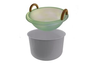 Шайка CARIITTI с деревянными ручками IB320, 1545805