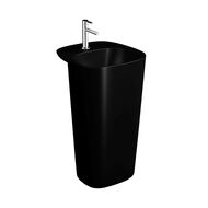 Раковина Vitra Plural 492х525 напольная,антибактериальное покрытие,черный мат. 7814B483-004