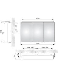 �������-���� Keuco Royal L1 1200�742�150 ���������, ������, �������, ����� ��� ������� 13605171302