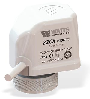 Сервопривод электротермический Watts 22CX 230NA2 230В НО арт.10029674