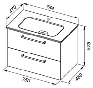 ����� ��� ���������� Dreja GIO 80 (750�460�575) ���������, ��� ������ 77.0104D