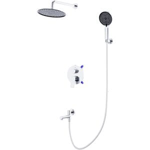 Душевая система BelBagno MARINO-VDSET-CRM встраиваемая,излив,ручной и тропический душ,хром