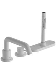 Смеситель Hansgrohe Tecturis S на борт ванны, на 3 отверстия, белый матовый 73447700 — миниатюра 1