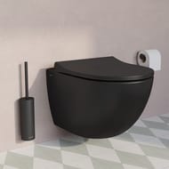 Унитаз подвесной Vitra Sento 365х540х340 без сиденья,антибактер. покр.,черный мат. 7748B083-0101