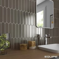 Плитка настенная EQUIPE LANSE SILVER (50х250) серебряная (кв.м.)